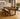 Sleek and slender Rustic dining table - dark oak