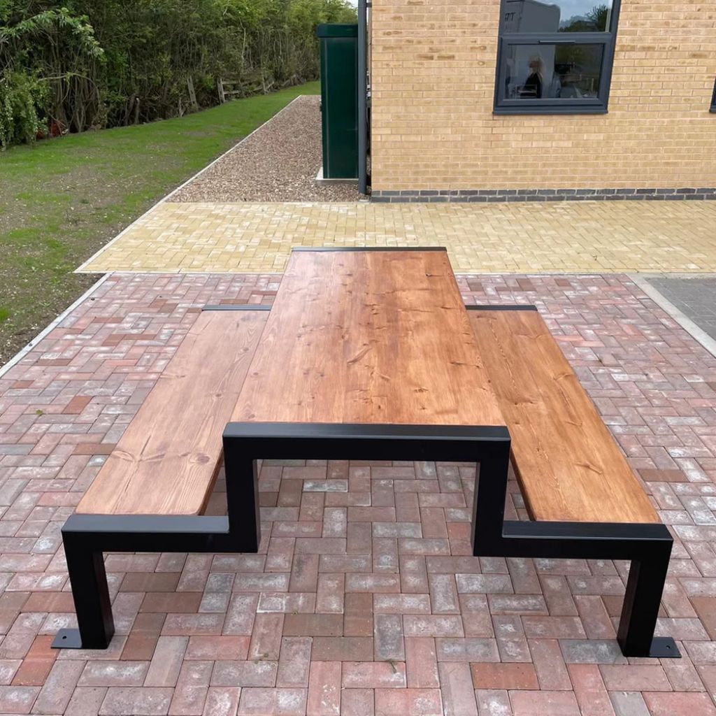 Azrec Sun Table Aztec Picnic Table with Fixed Benches | Bespoke, Custom sizes – TRL ...