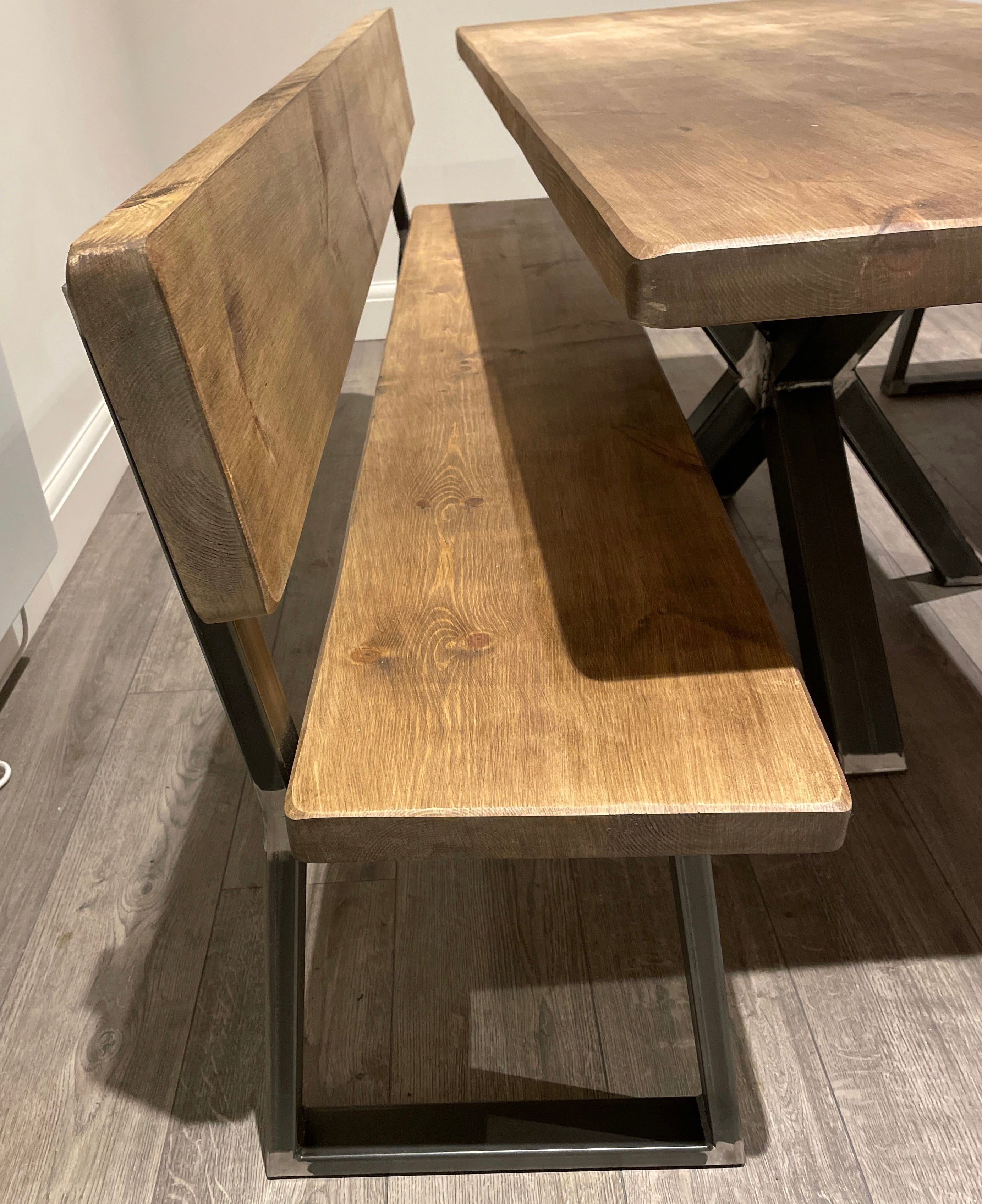 Sleek & Slender Bench with Back