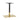 Gold Tip Single Rectangular Dining Height Pedestal Base (Black/Brass)