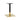 Gold Tip Large Square Dining Height Pedestal Base - Black/Brass