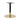 Gold Tip Large Round Dining Height Pedestal Base - Black/Brass