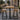 Premium Solid Oak Slatted Outdoor Square Poseur Table