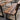 Commercial Rustic Slatted Outdoor Bench with Back