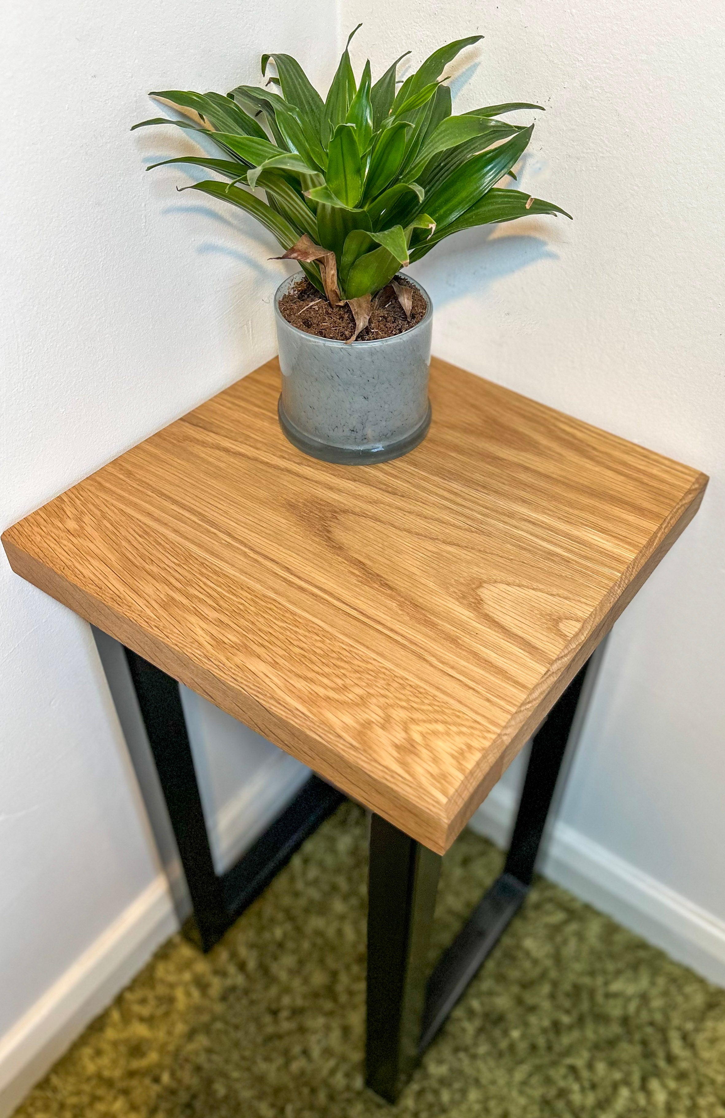 Sophisticated Oak Side Table | Handmade, Custom side table – TRL ...
