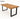 Sleek & Slender Rustic Dining Table - Mid Oak