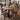 Sleek & Slender Rustic Large Round Pedestal Table