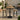 Sleek & Slender Rustic Slatted Outdoor Large Round Poseur Table