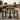 Sleek & Slender Rustic Slatted Outdoor Square Poseur Table