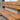 Sleek & Slender Slatted Outdoor Bench with Back