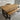 Sleek & Slender Rustic Dining Table - Mid Oak