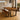 Sleek and slender Rustic dining table - dark oak