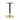 Gold Tip Small Round Dining Height Pedestal Base - Black/Brass