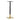 Gold Tip Small Square Poseur Height Pedestal Base - Black/Brass