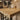 Solid Oak Large Square Poseur Table