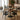 Solid Walnut Large Square Pedestal Table