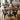 Solid Walnut Small Round Pedestal Table