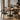 Staved Walnut Large Square Pedestal Table