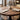 Staved Walnut Small Round Pedestal Table