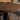 Staved Walnut Large Round Poseur Table