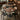 Staved Walnut Small Round Pedestal Table