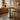 Staved Walnut Small Round Poseur Table