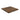Staved Walnut Small Square Poseur Table