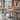 Staved Walnut Square Pedestal Table – Set of 5