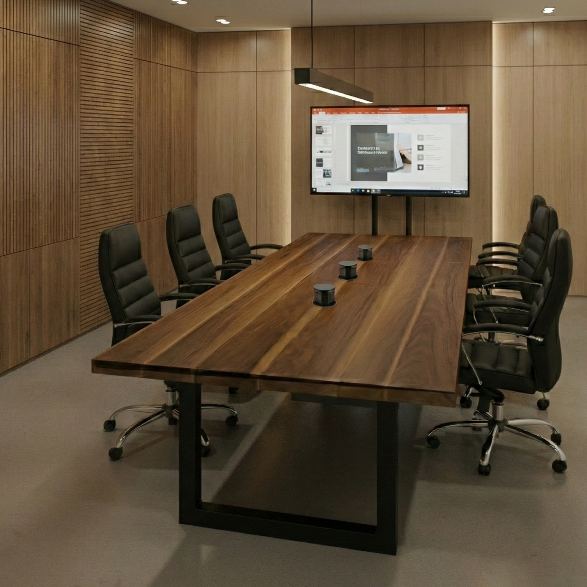 Luxury Walnut Conference Table | Bespoke & Handmade Conference Table ...