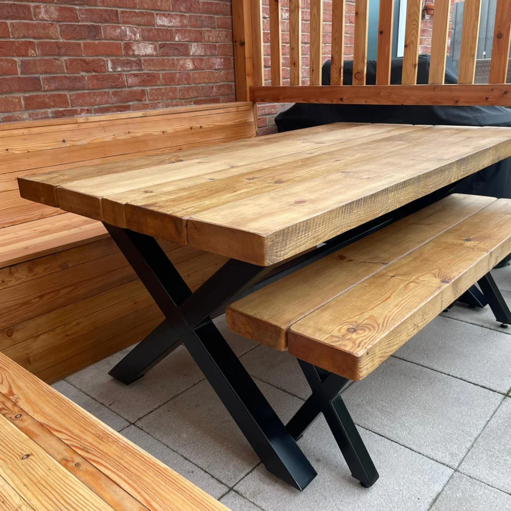 Chunky & Sturdy Outdoor Bench | Bespoke, Custom – TRL Handmade Furniture