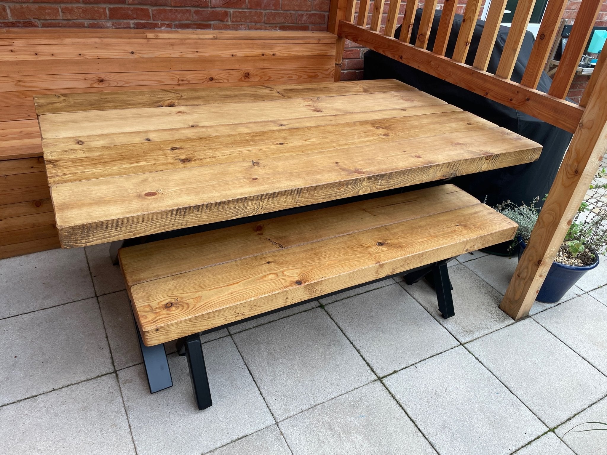 Chunky Outdoor Table - TRL Handmade Furniture