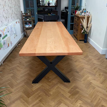 Elegant Beech Dining Table - TRL Handmade Furniture