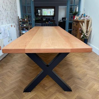 Elegant Beech Dining Table - TRL Handmade Furniture