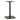 Nord Small Square Dining Height Pedestal Base - Black