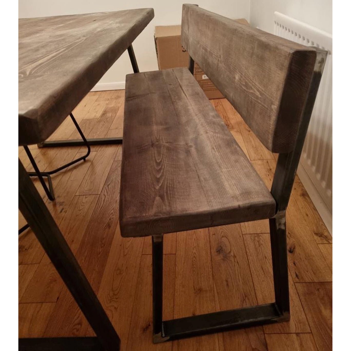 Sleek & Slender Bench with Back - TRL Handmade Furniture