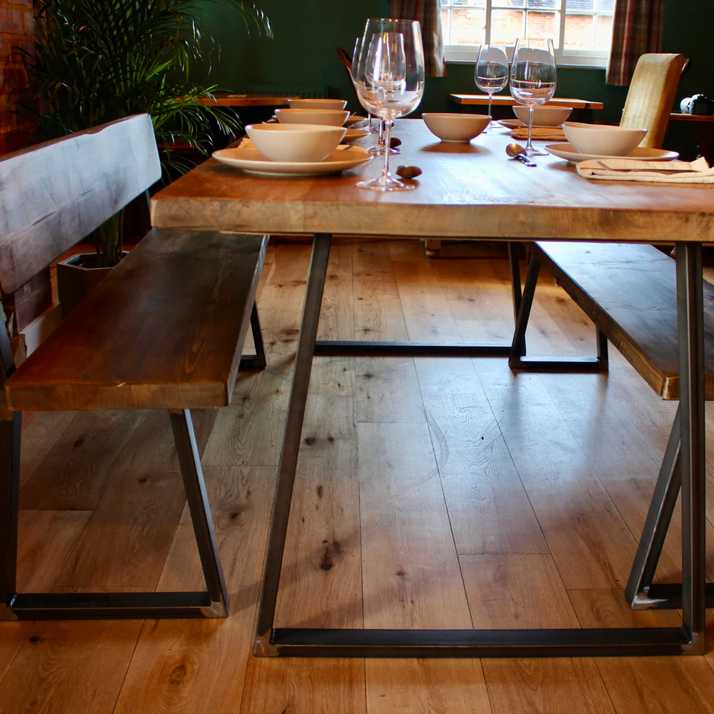 Sleek & Slender Bench with Back
