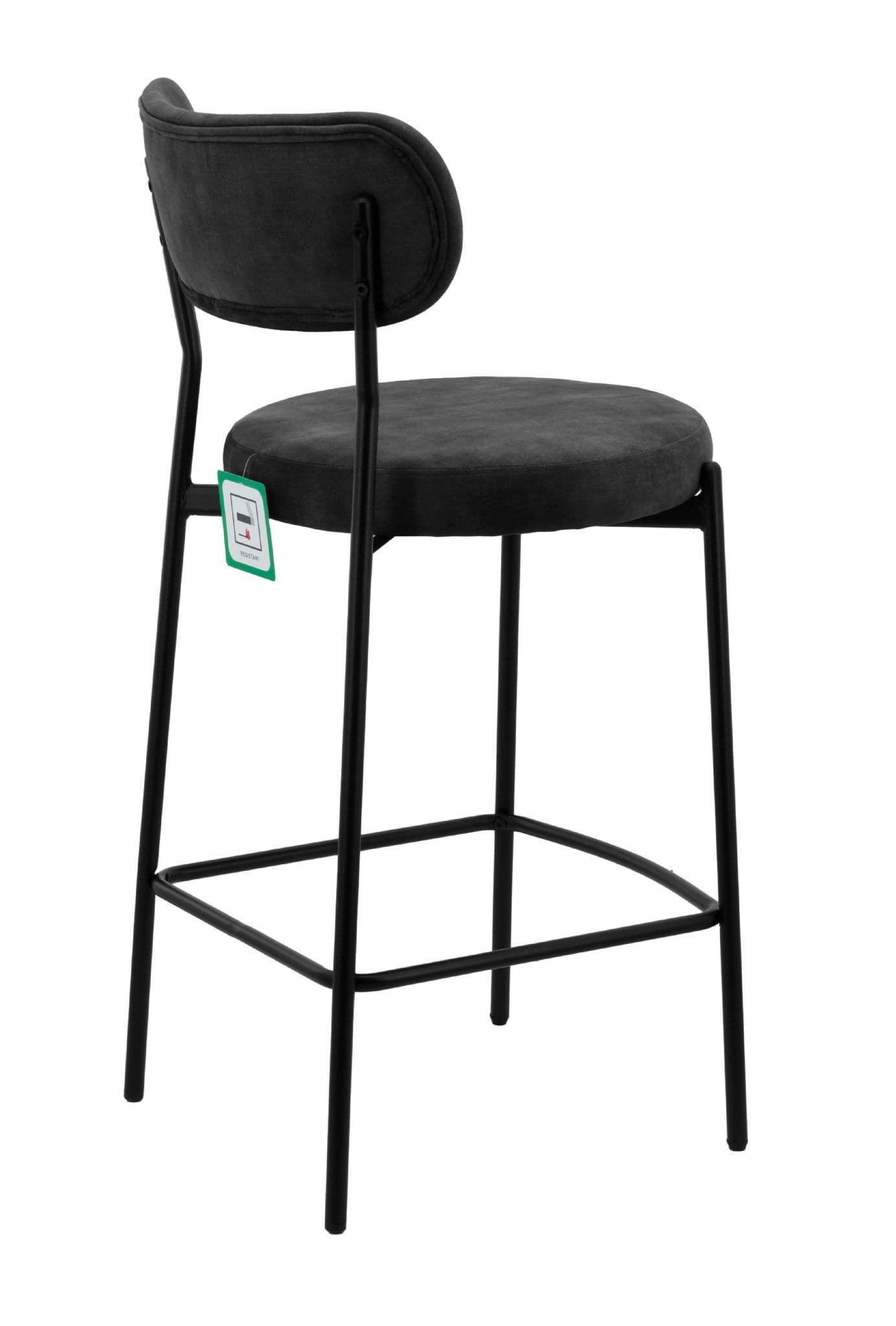 Bell Bar Chair - Grey Fabric