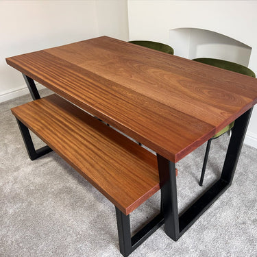 Elegant Sapele Dining Table - TRL Handmade Furniture