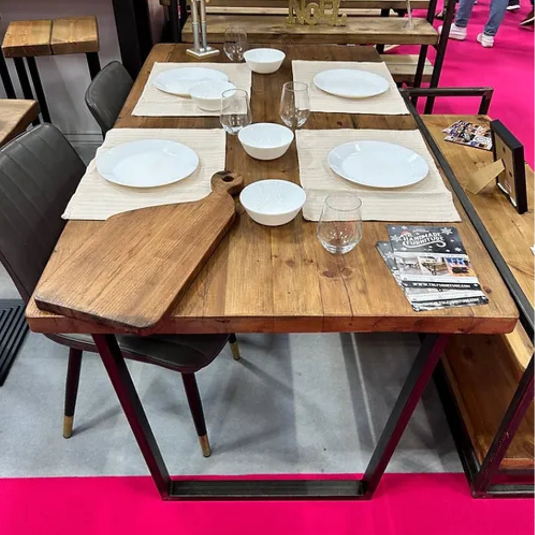 Sleek & Slender Reclaimed Dining Table - TRL Handmade Furniture