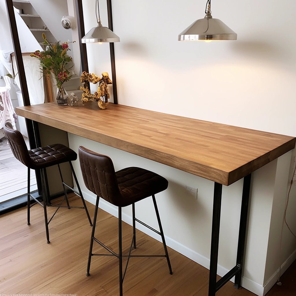 Solid Oak Breakfast Bar - TRL Handmade Furniture