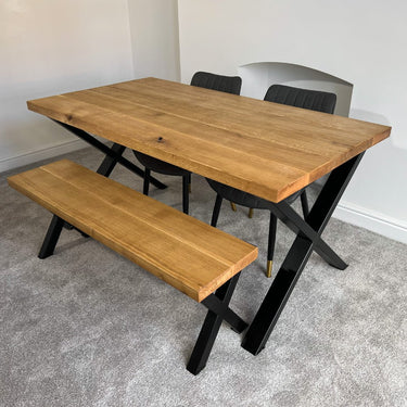 Sophisticated Oak Dining Table - TRL Handmade Furniture