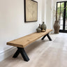 Sophisticated Oak Seating Bench - TRL Handmade Furniture