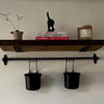 Swedish Pine Shelves with Steel Brackets - TRL Handmade Furniture